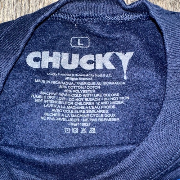 Chucky Sweatshirt Universal Studios Horror Movie Killer Doll Large Mens - Picture 3 of 7